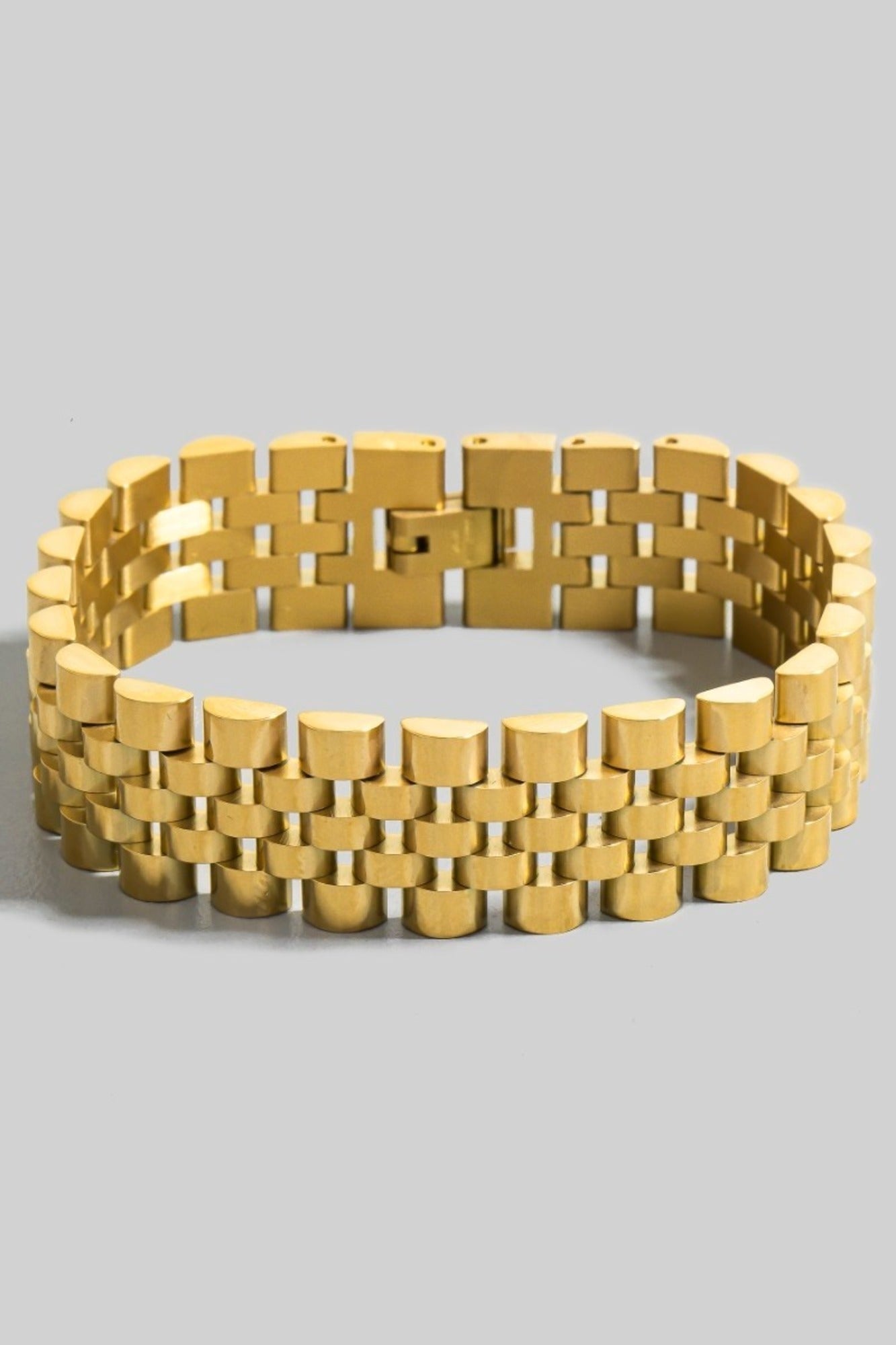 System Check Watch Chain Bracelet - Gold