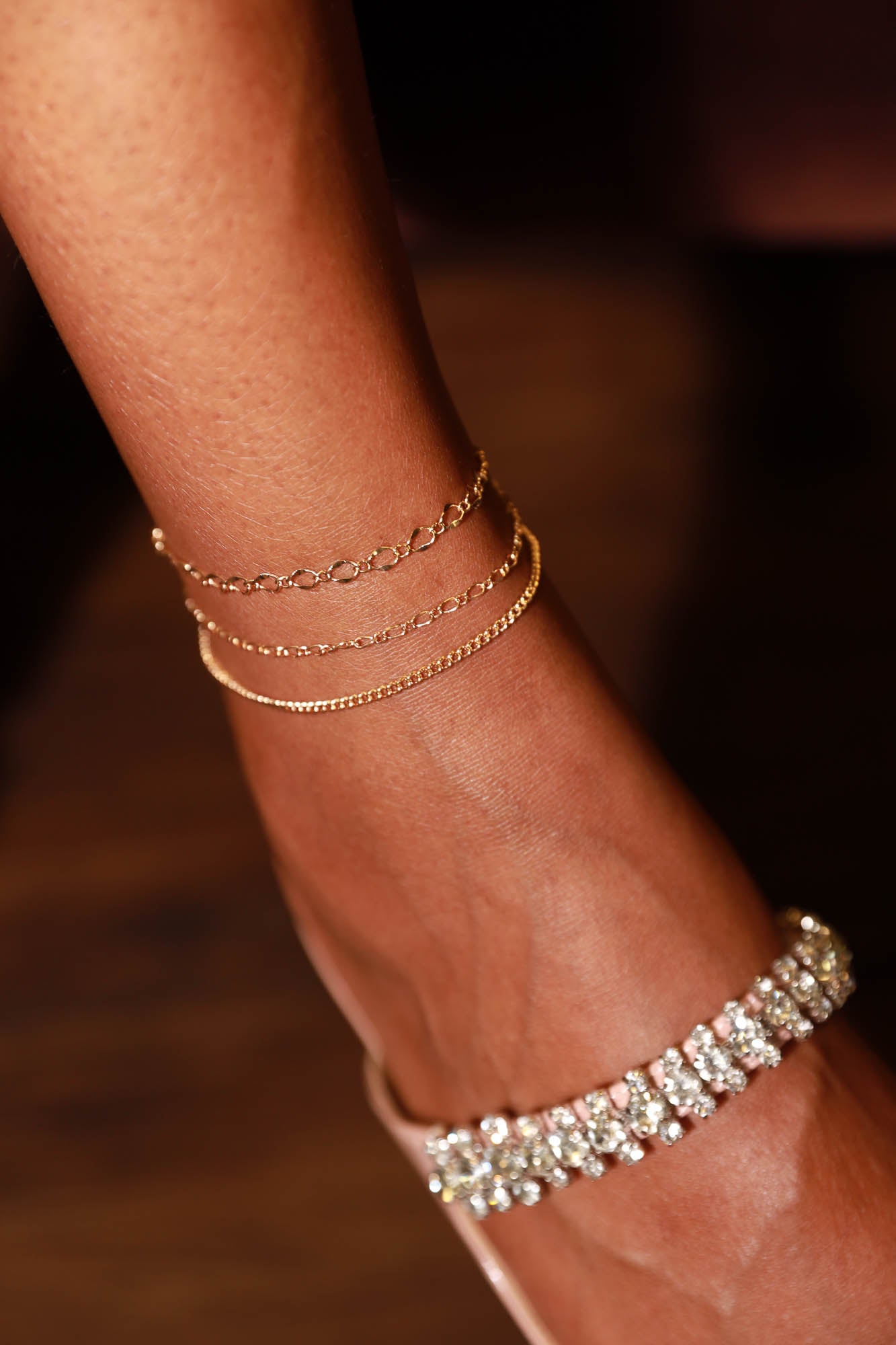 Secret Keeper Triple Layered Anklet