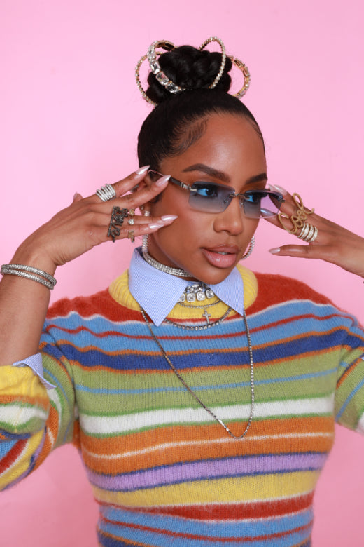 One In A Million Layered Rhinestone Necklace