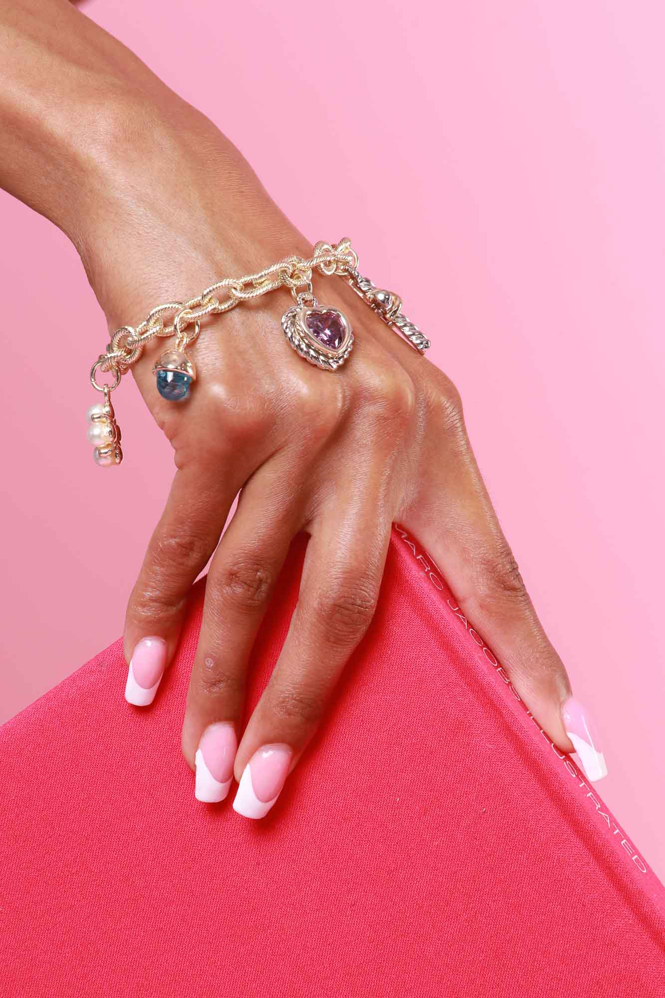 Showstopper 14K Gold Plated Charm Bracelet