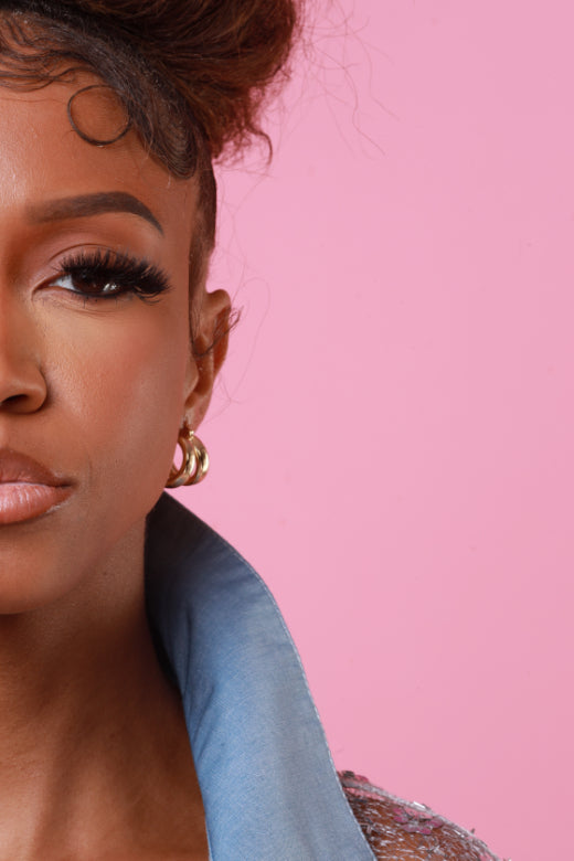 Good Luck Double Hoop Earrings