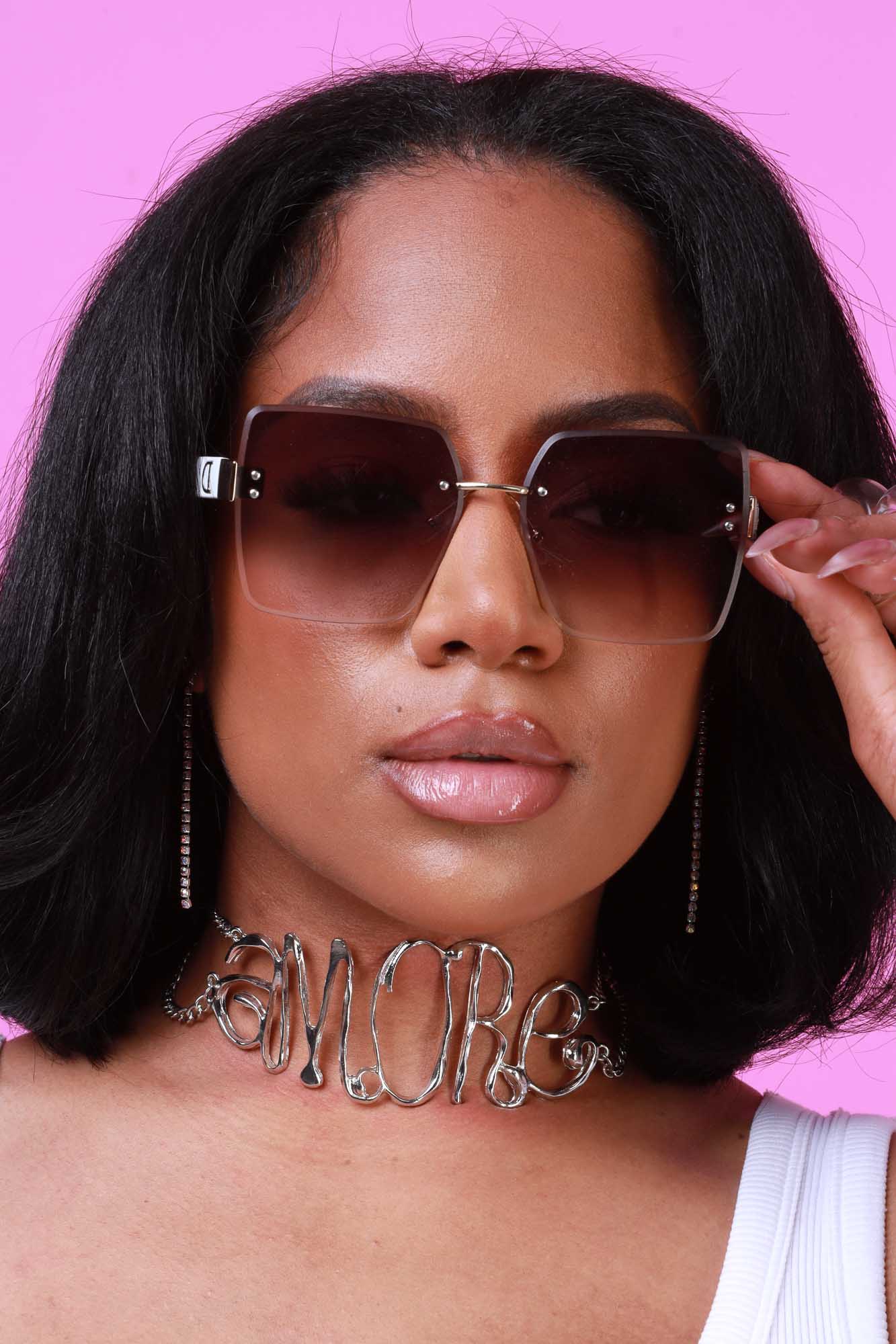 Say It Exaggerated Statement Choker Necklace - Silver Amore