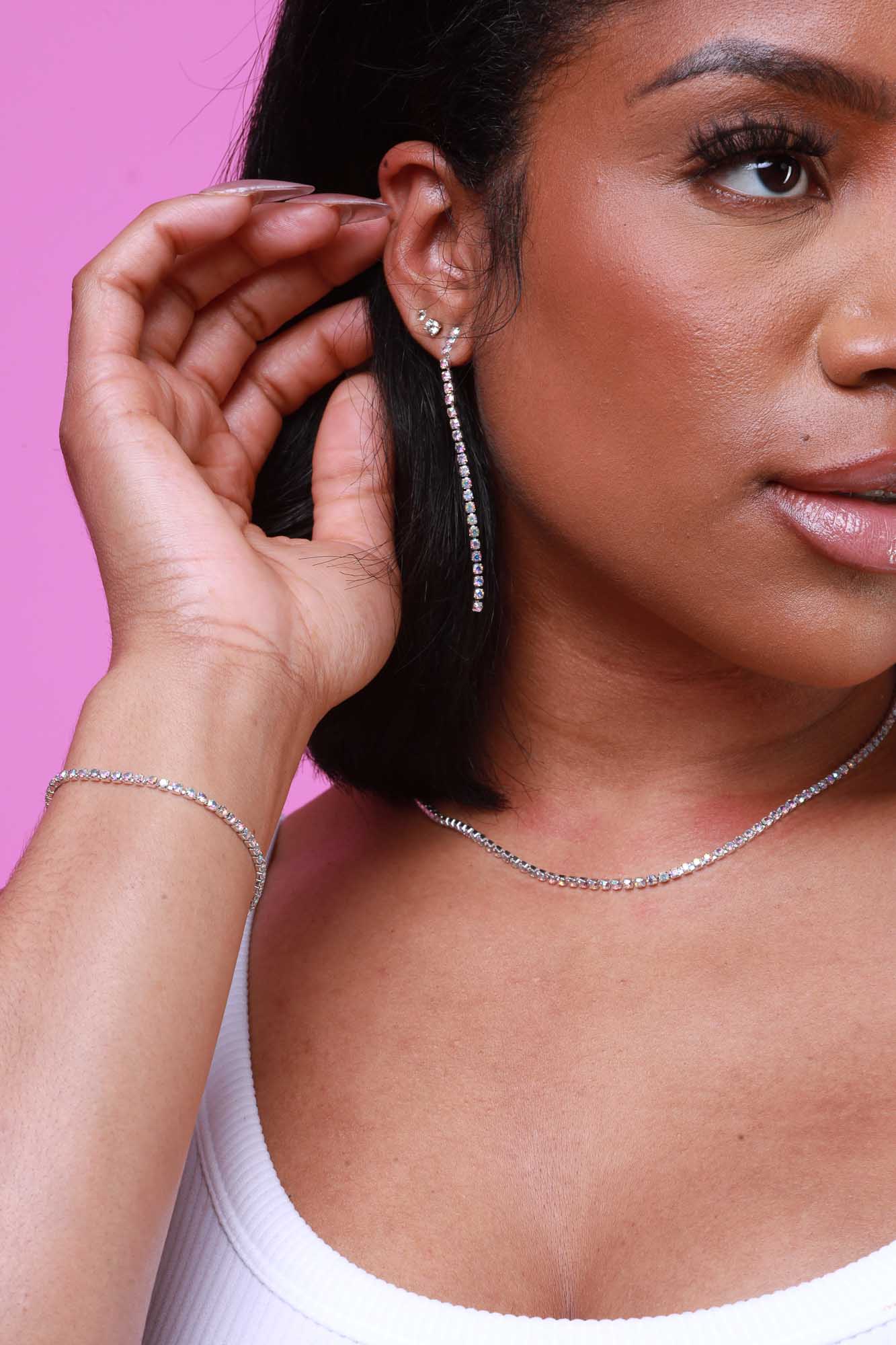 Obsessed Rhinestone 3-Piece Jewelry Set