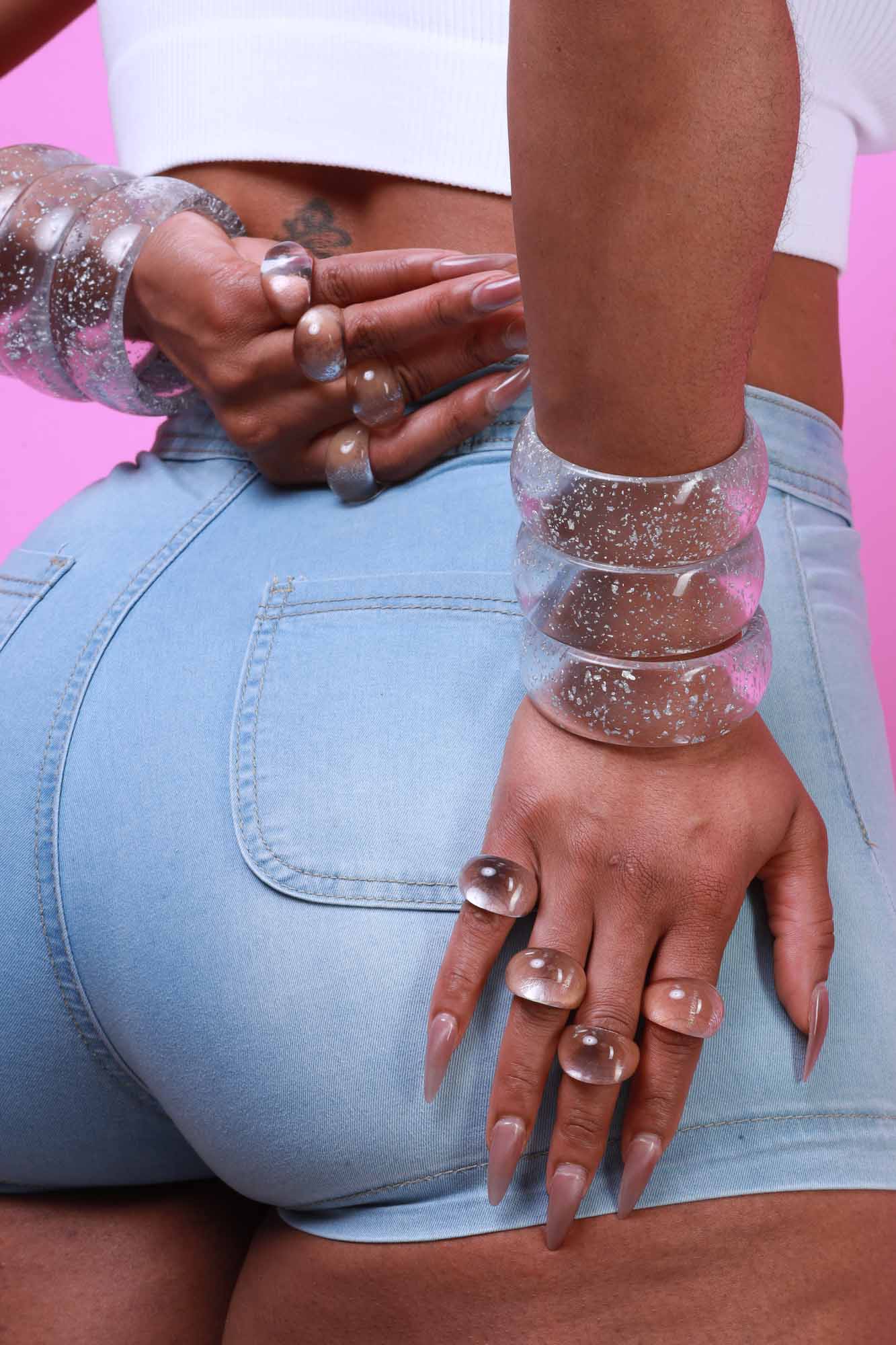 Try Me Geometric Transparent Ring