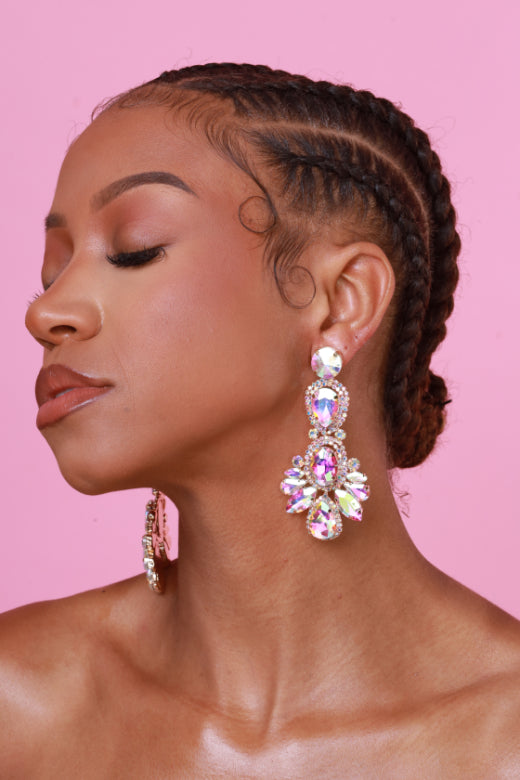 Crystal Crush Rhinestone Drop Earrings