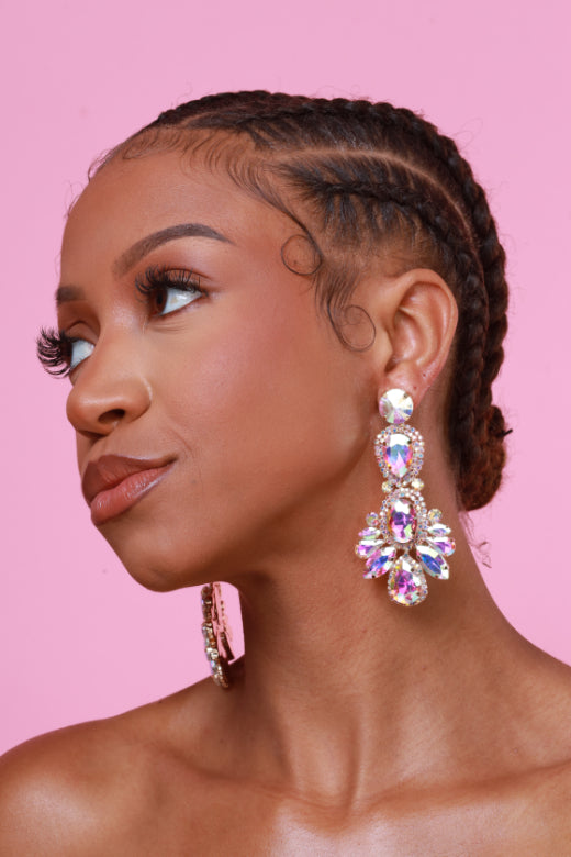 Crystal Crush Rhinestone Drop Earrings