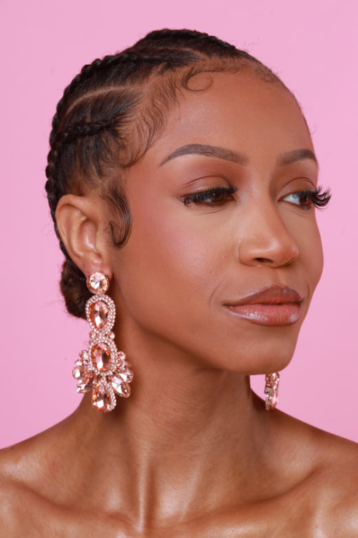 Crystal Crush Rhinestone Drop Earrings