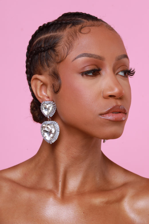 Dazzle Drop Rhinestone Earrings
