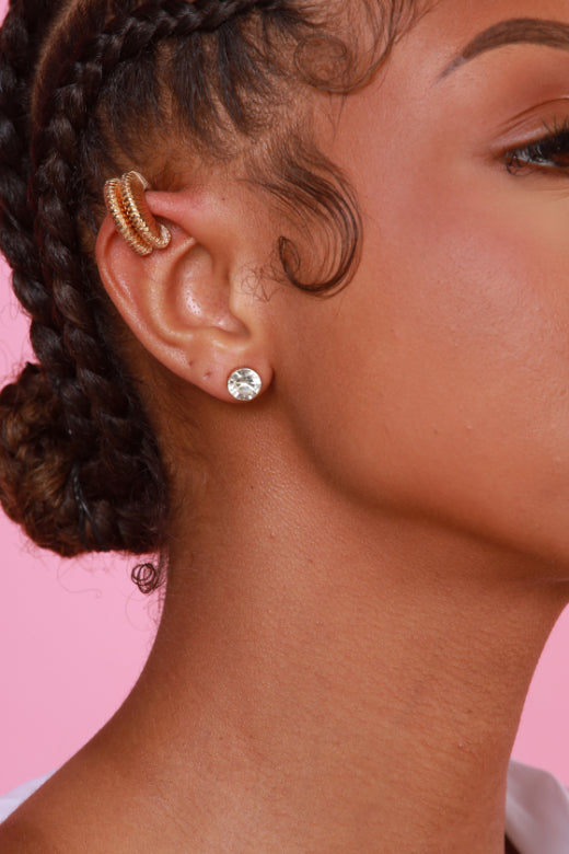 Full Circle Spiral Cuff Earrings