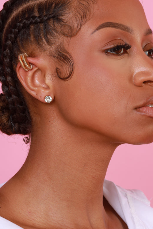 Full Circle Spiral Cuff Earrings