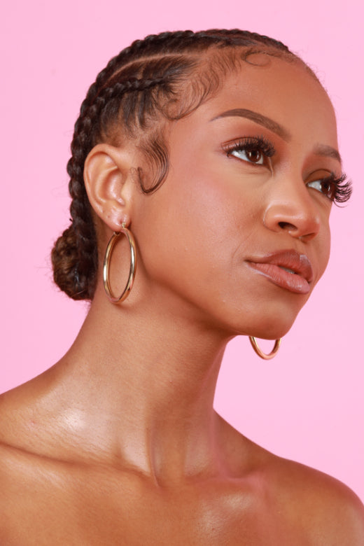Lost In Love Tube Hoop Earrings