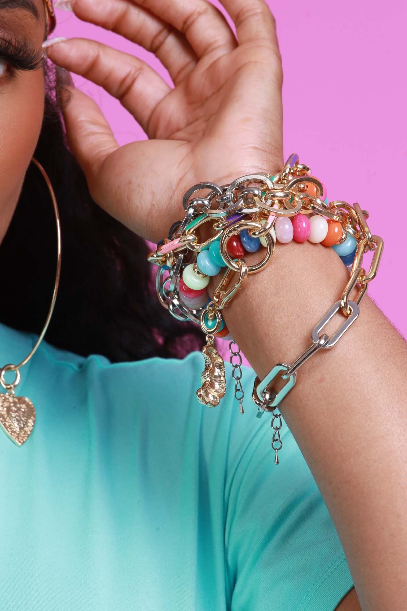 Candy Gram Junkie Bracelet and Anklet Stack 