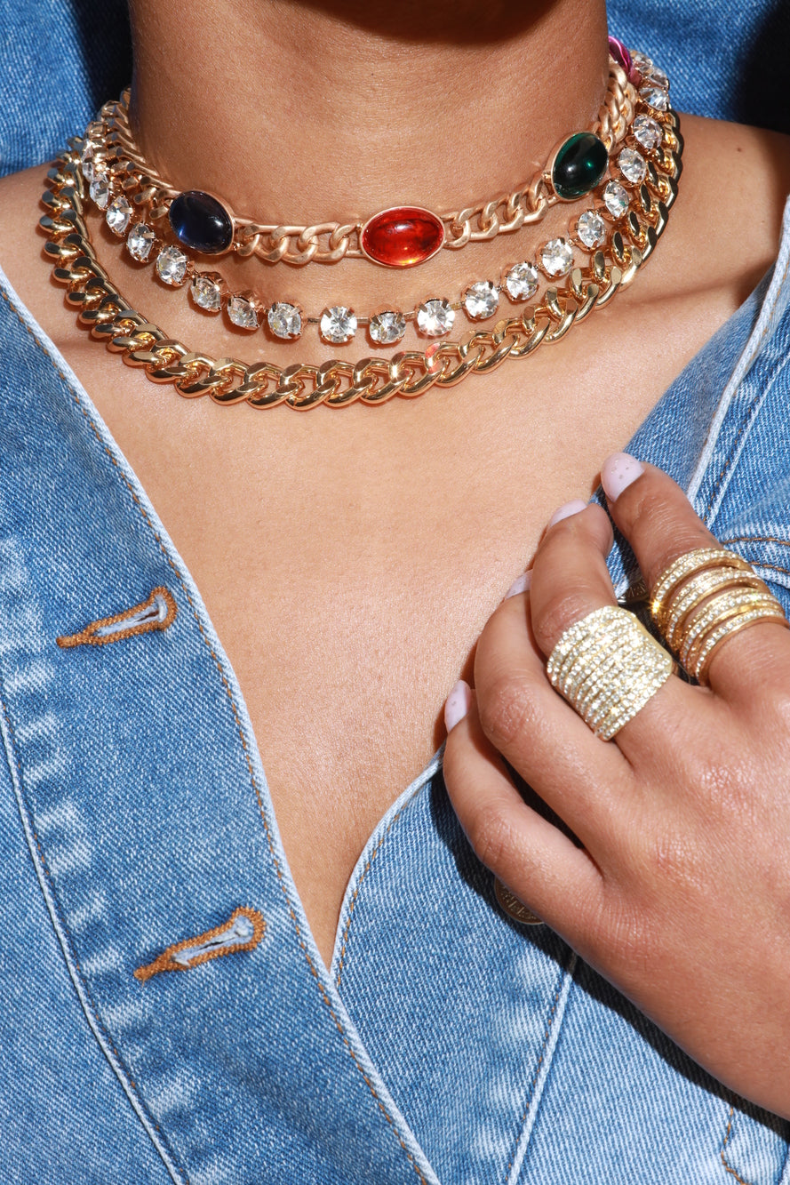 Chain Reaction Power Necklace Stack