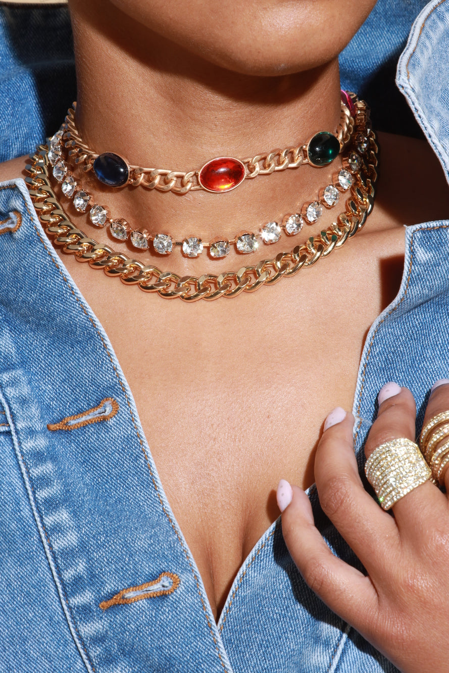 Chain Reaction Power Necklace Stack