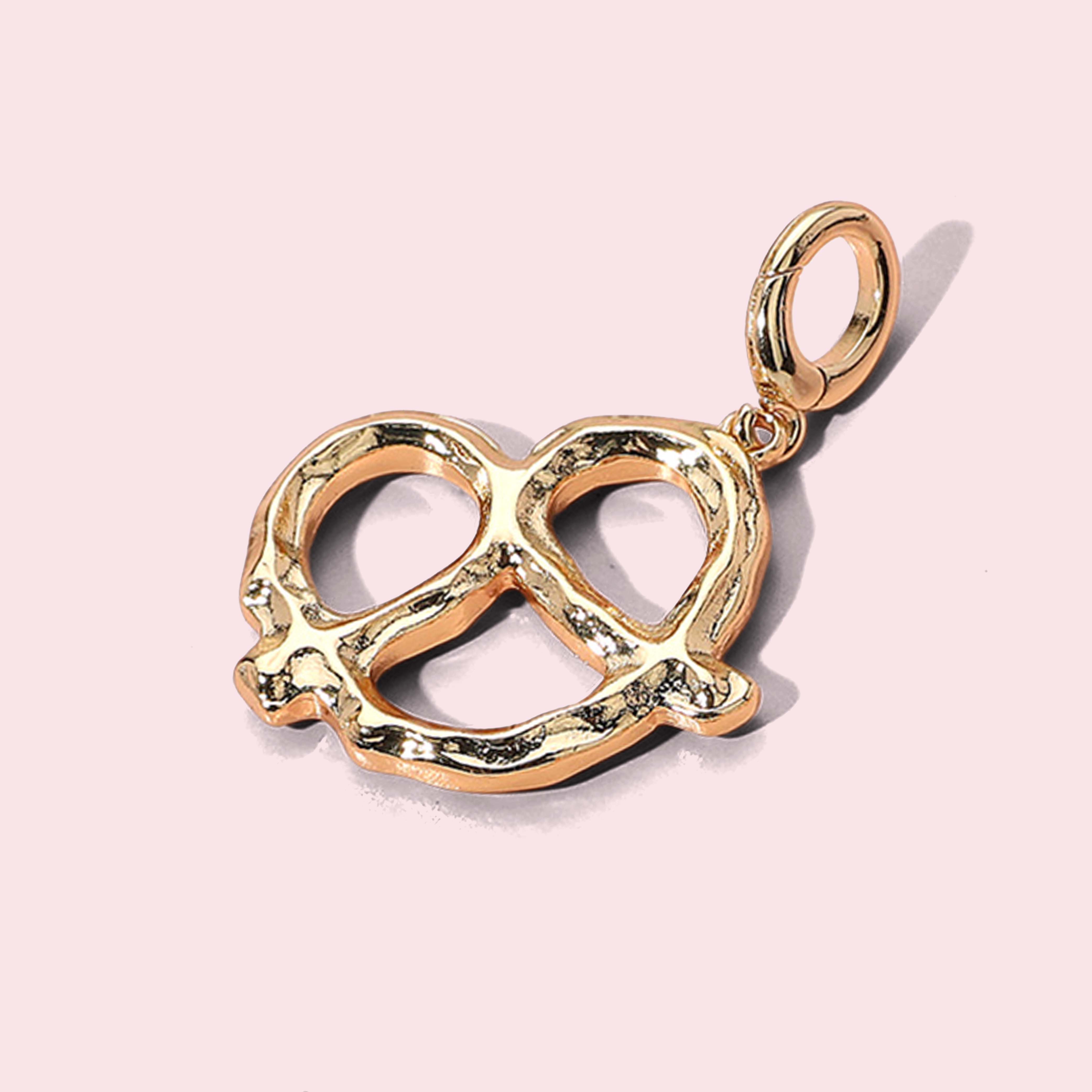Charmed By You Gold Plated Charm - Pretzel