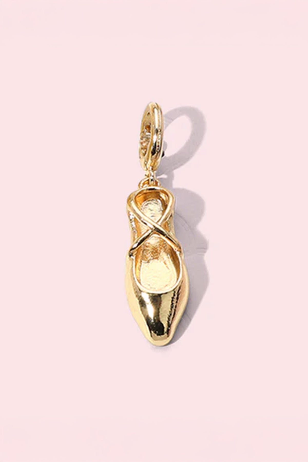 Charmed By You Gold Plated Charm - Ballet Slipper