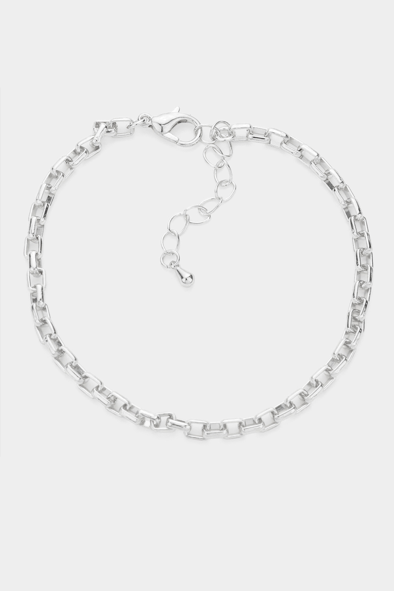 Cutting Edge Rectangular Chain Link Bracelet