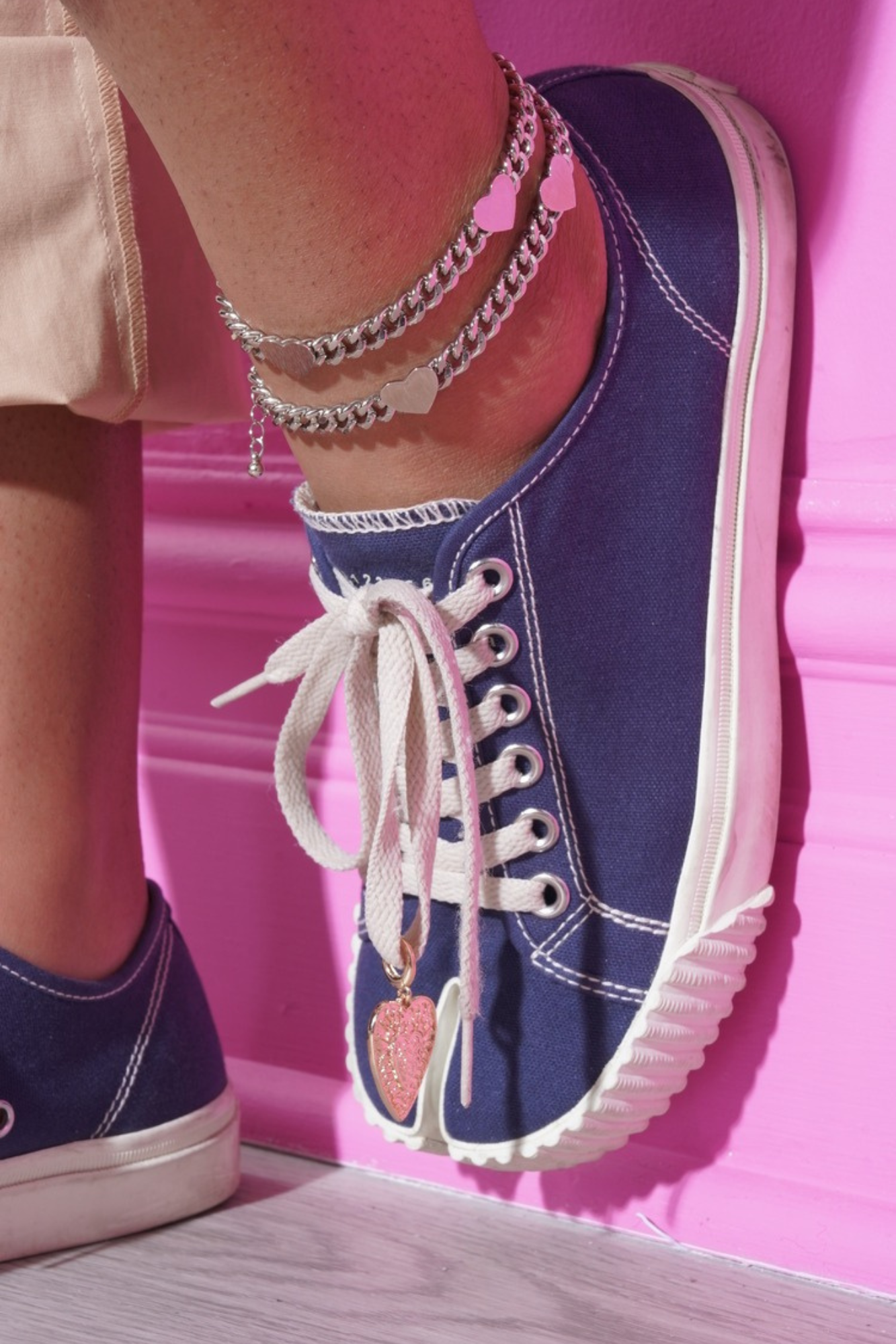 Like You Love Me Chain Heart Charm Anklet/Bracelet