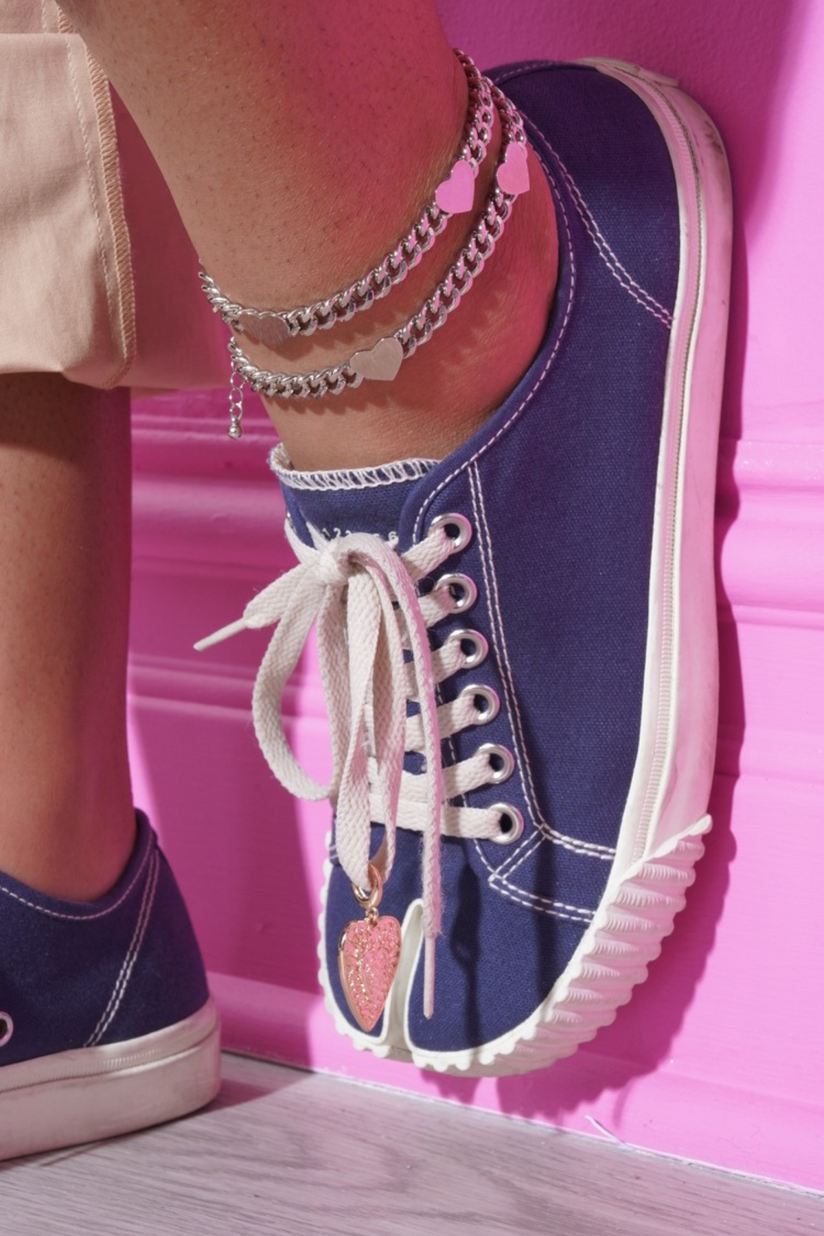 Like You Love Me Chain Heart Charm Anklet