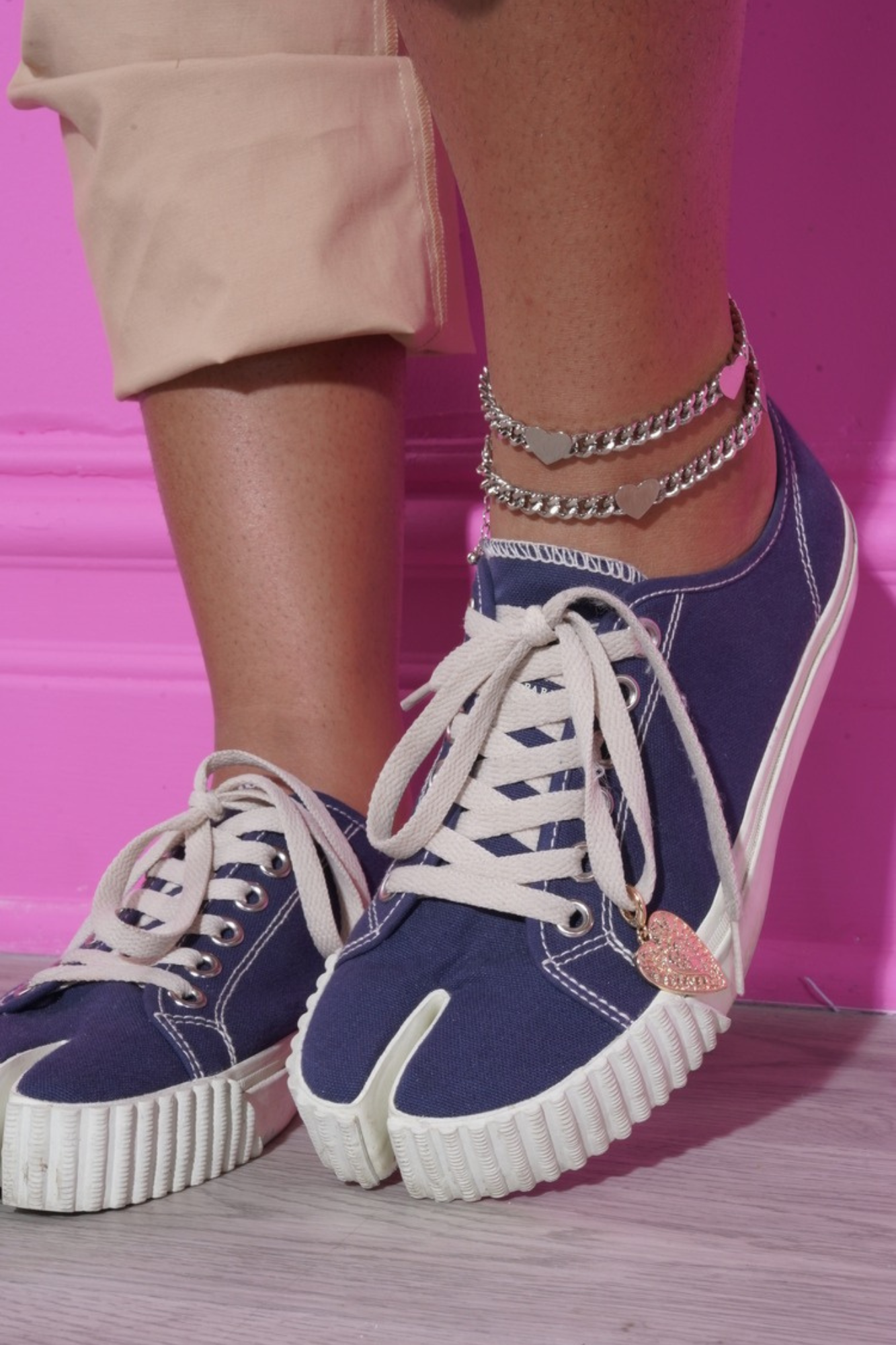 Like You Love Me Chain Heart Charm Anklet/Bracelet