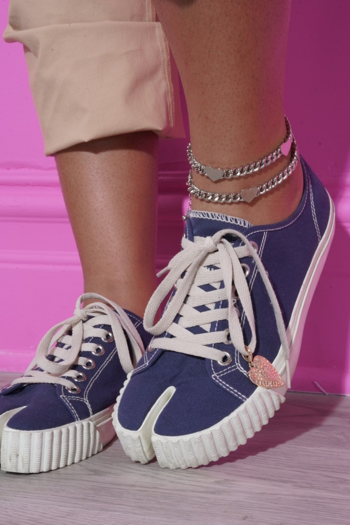 Like You Love Me Chain Heart Charm Anklet