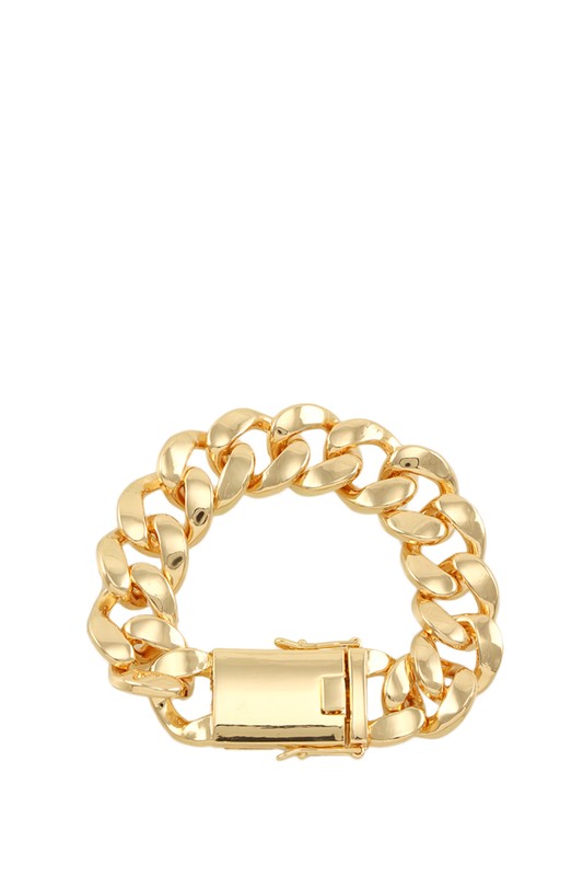 Lock It Down Chunky Chain Link Bracelet
