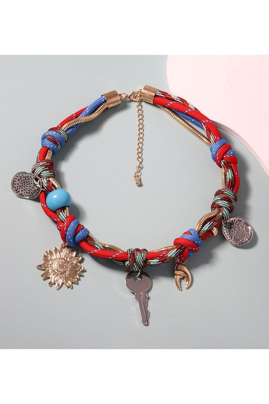 Bianca Rope Junkie Charm Necklace