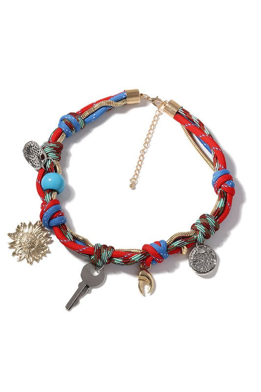 Bianca Rope Junkie Charm Necklace
