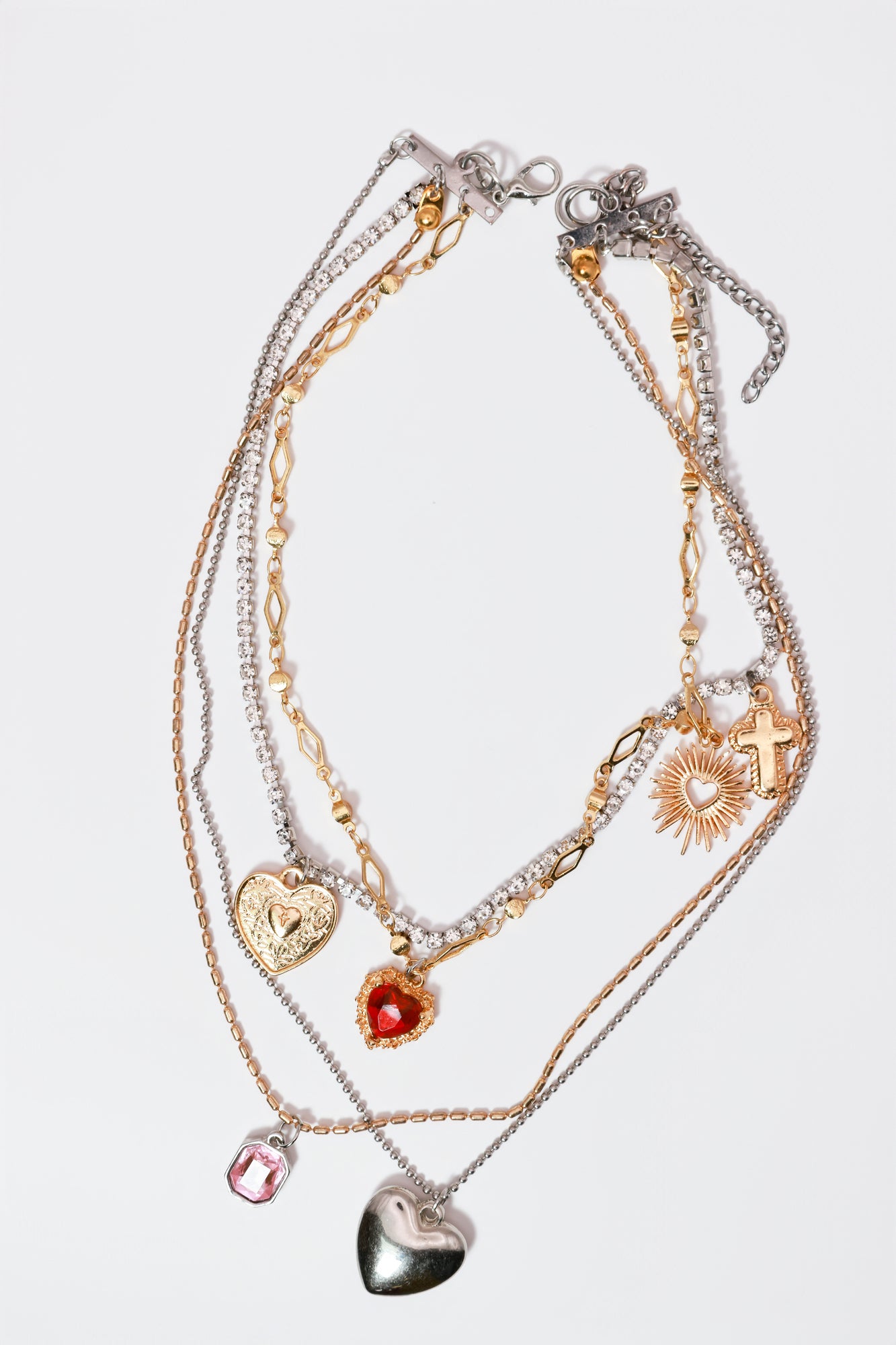 Tell Me More Heart Pearl Pendant Necklace