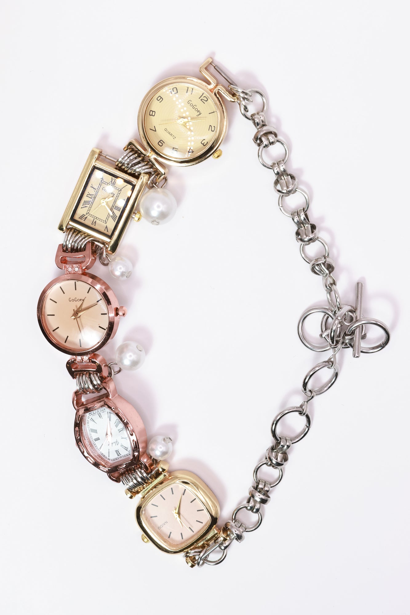 Time Linked Watch Chain Necklace