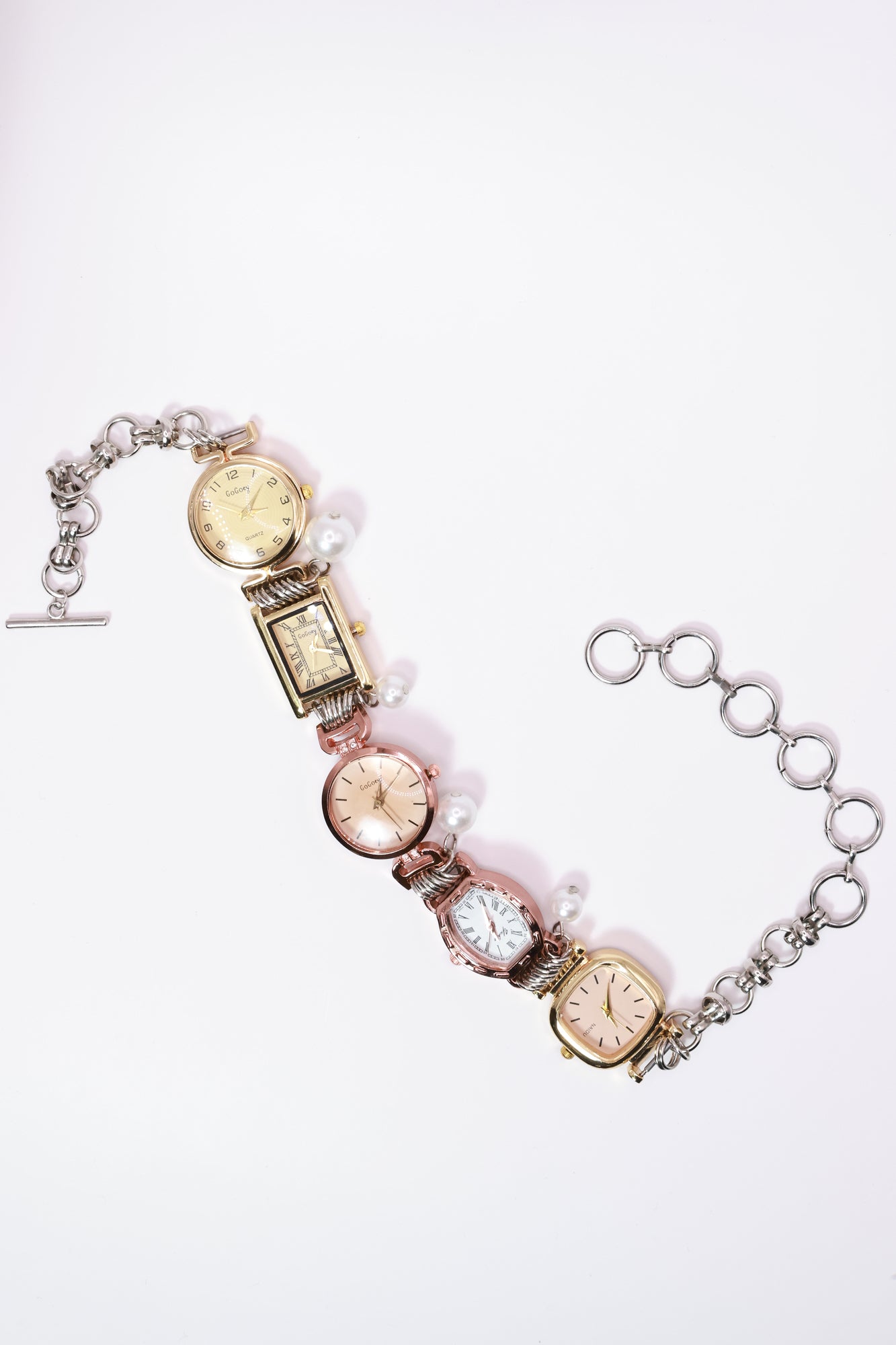 Time Linked Watch Chain Necklace