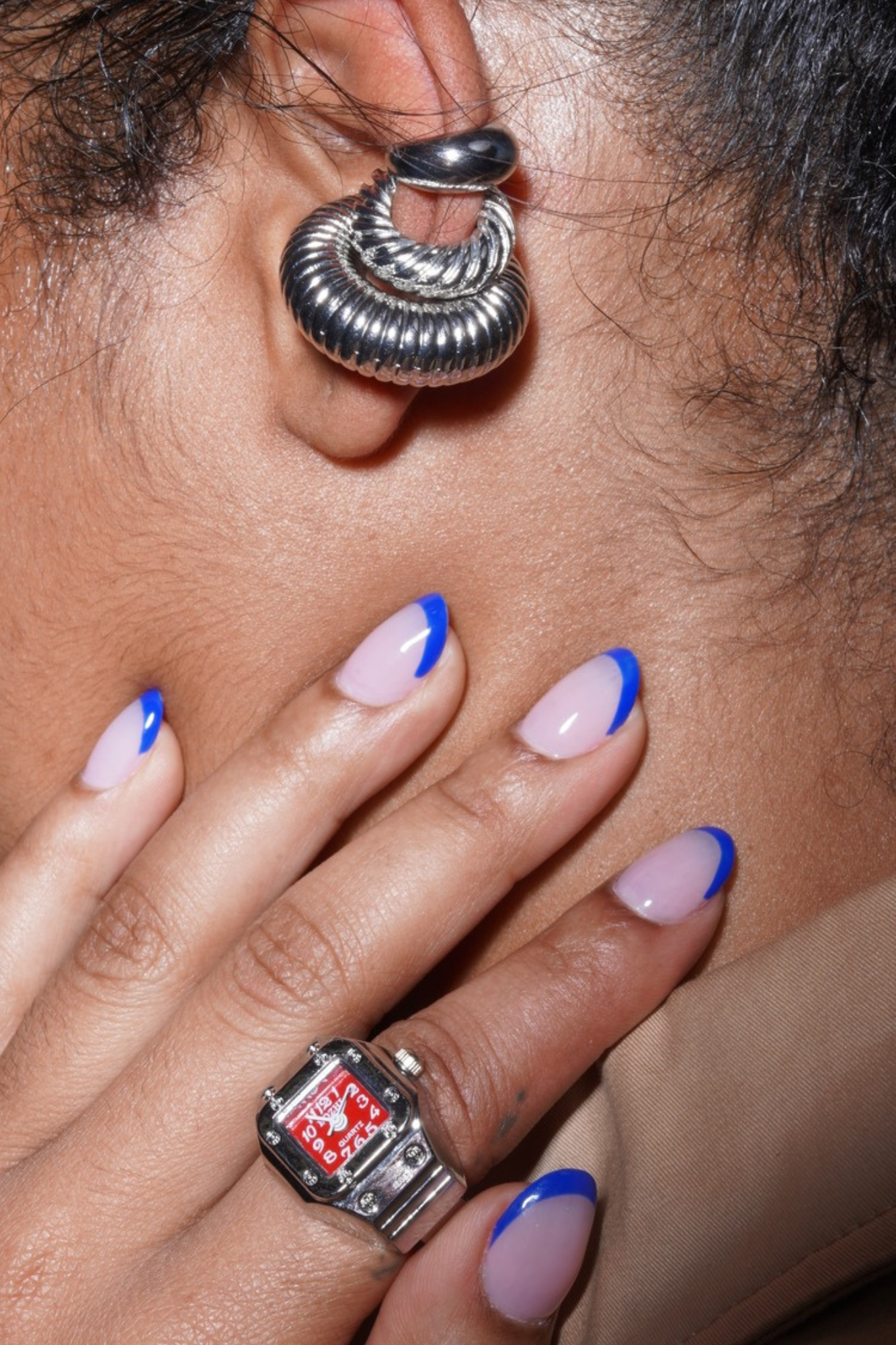 Twisted Non Piercing Ear Cuff Set - Silver